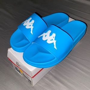 Kappa Slides Authentic Adam 2 Blue Turkis-White Unisex (Size: 11)